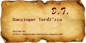 Danzinger Terézia névjegykártya