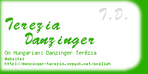 terezia danzinger business card