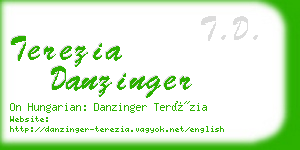terezia danzinger business card